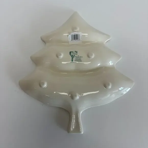 Johnson Bros Friendly Village Christmas Tree Candy Dish Holiday Decor Plate LG - Picture 6 of 10